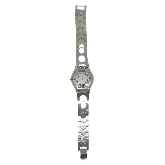 Swatch Watch BLACK ZONE SFM105G 2004 SKIN Ultra Thin Swiss Quartz New Old Stock - Picture 5 of 8